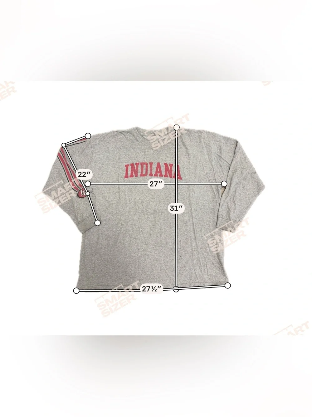 Vintage Nike IU Hoosiers Long Sleeve Tee